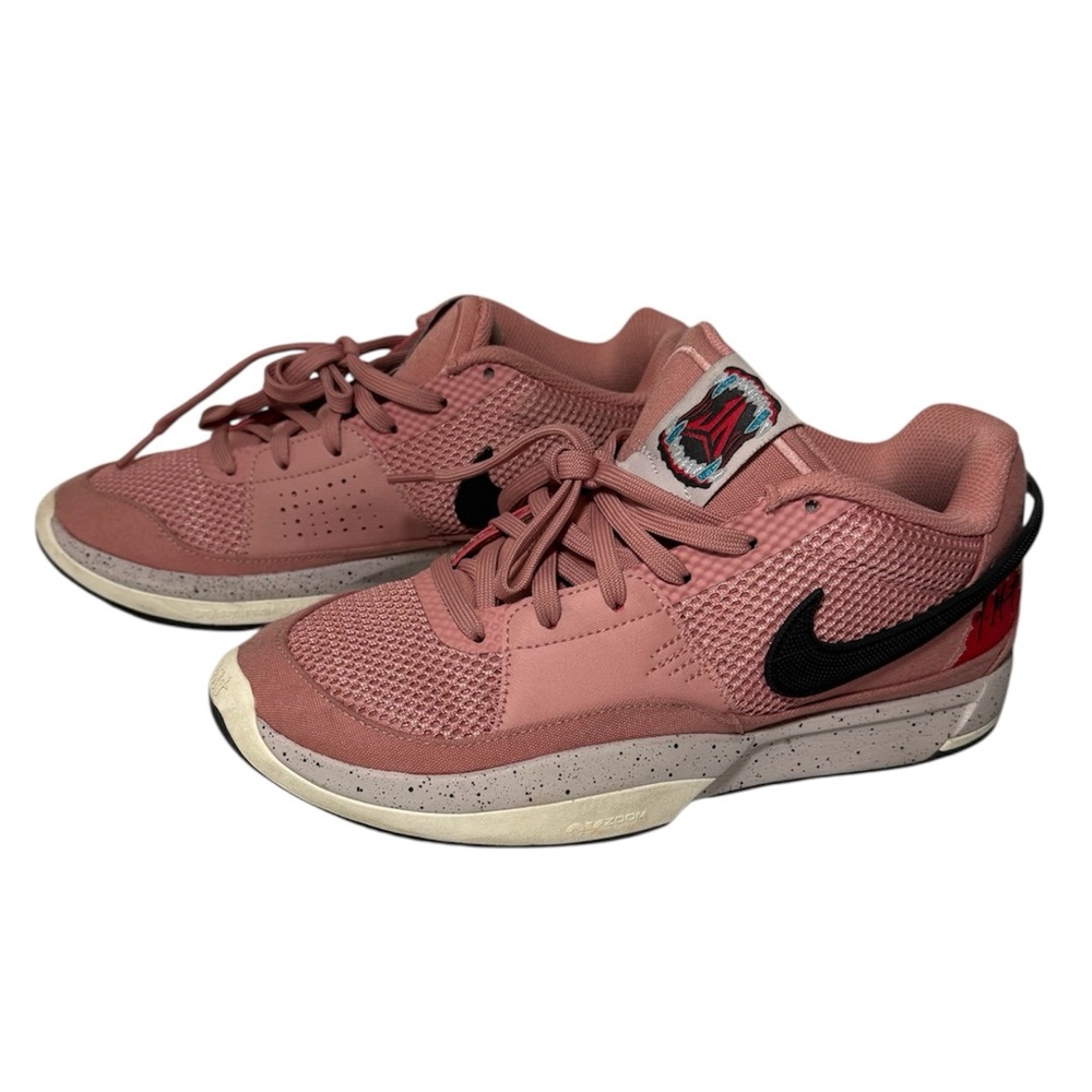 Nike Ja 1 Red Stardust Pink Black Basketball Shoes Mens 8 Athletic Sneaker